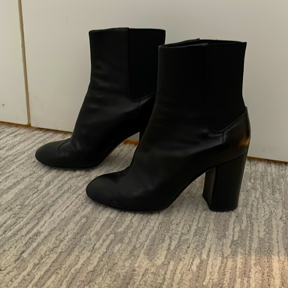 Rag and bone staple black leather boots. Size 37.5